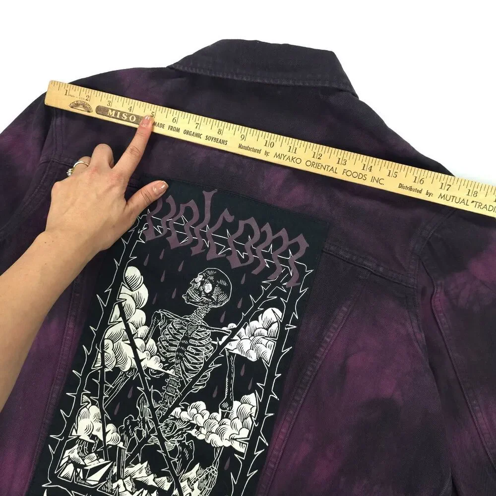 NEW Volcom Vaderetro Skeleton Jacket Tie Dye Y2k Punk Grunge Skate Streetwear